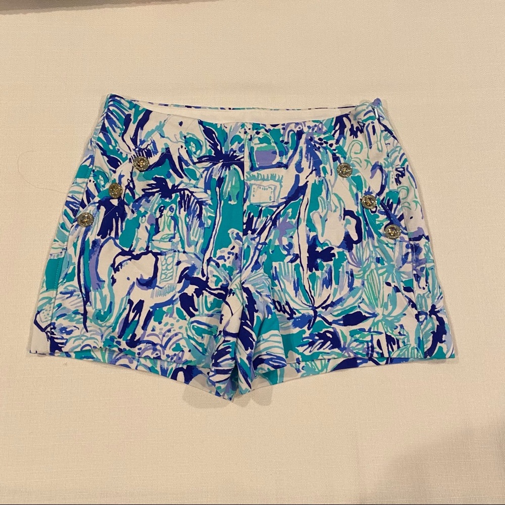 Lilly Pulitzer Marina shorts in Elephant Appeal